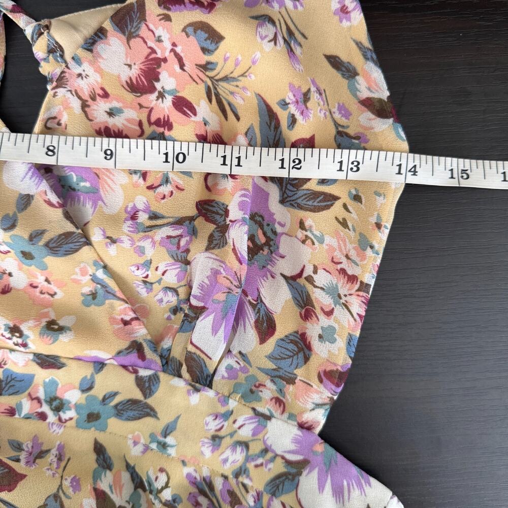ASTR The Label Rosana Maxi Dress Womens Small Floral Tiered Boho Cottagecore - Picture 11 of 14